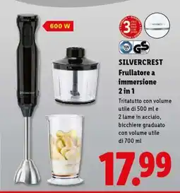Lidl SILVERCREST Frullatore a immersione 2 in 1 offerta