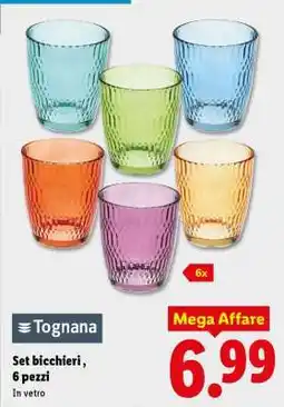 Lidl Set bicchieri, 6 pezzi offerta