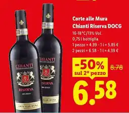 Lidl Corte alle Mura Chianti Riserva DOCG offerta