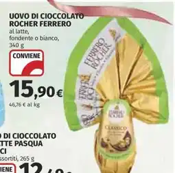 Coop UOVO DI CIOCCOLATO ROCHER FERRERO offerta