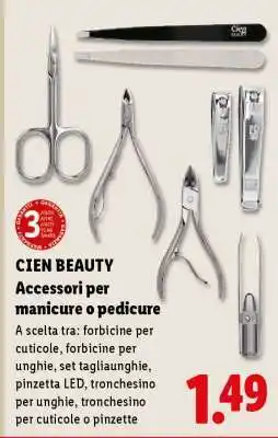 Lidl CIEN BEAUTY Accessori per manicure o pedicure offerta