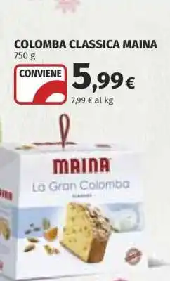 Coop COLOMBA CLASSICA MAINA offerta