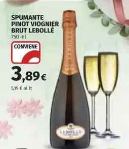 Coop SPUMANTE PINOT VIOGNIER BRUT LEBOLLÈ offerta