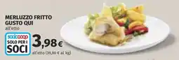 Coop Merluzzo Fritto Gusto Qui offerta