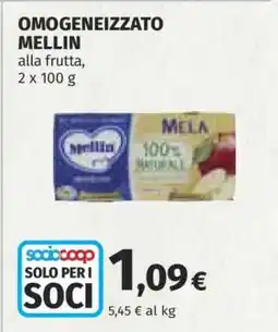 Coop OMOGENEIZZATO MELLIN offerta