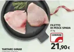 Coop Filetto di Pesce Spada offerta