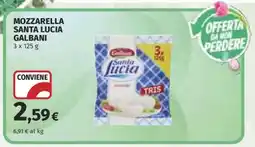 Coop MOZZARELLA SANTA LUCIA GALBANI offerta
