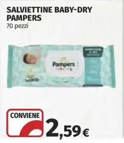 Coop Salviettine Baby-Dry Pampers offerta