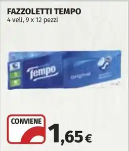Coop FAZZOLETTI TEMPO offerta