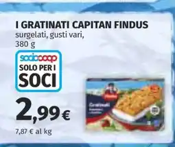 Coop I Gratinati Capitan Findus offerta