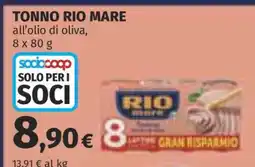 Coop TONNO RIO MARE offerta