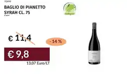 Prezzemolo e Vitale Baglio di pianetto syrah offerta