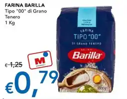 Migross Supermercati e Market FARINA BARILLA Tipo "00" di Grano Tenero offerta