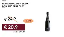 Prezzemolo e Vitale Ferrari maximum blanc de blanc brut offerta