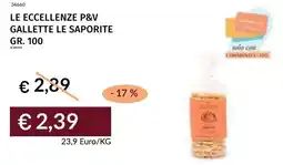 Prezzemolo e Vitale Le eccellenze p&v gallette le saporite offerta