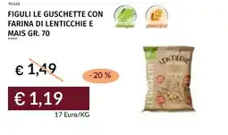 Prezzemolo e Vitale Figuli le guschette con farina di lenticchie e mais offerta