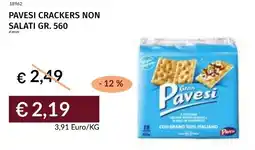 Prezzemolo e Vitale Pavesi crackers non salati offerta