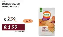 Prezzemolo e Vitale Cuore sfoglie di lenticchie offerta