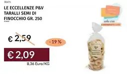 Prezzemolo e Vitale Le eccellenze p&v taralli semi di finocchio offerta