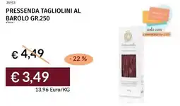 Prezzemolo e Vitale Pressenda tagliolini al barolo offerta