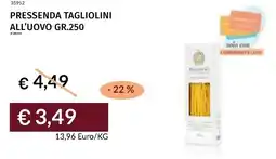 Prezzemolo e Vitale Pressenda tagliolini all'uovo offerta
