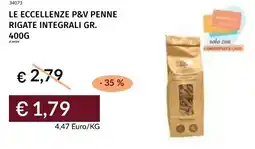 Prezzemolo e Vitale Le eccellenze p&v penne rigate integrali offerta