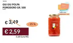 Prezzemolo e Vitale Giu giu polpa pomodoro offerta
