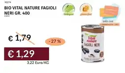 Prezzemolo e Vitale Bio vital nature fagioli neri offerta