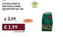 Prezzemolo e Vitale Le eccellenze di p&v piselli verdi decorticati offerta