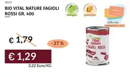 Prezzemolo e Vitale Bio vital nature fagioli rossi offerta