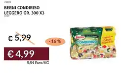 Prezzemolo e Vitale Berni condiriso leggero offerta