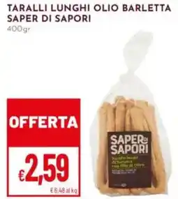 Pan Taralli lunghi olio barletta SAPER DI SAPORI offerta
