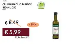 Prezzemolo e Vitale Crudolio olio di noce bio offerta