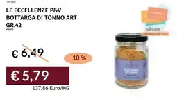 Prezzemolo e Vitale Le eccellenze p&v bottarga di tonno art offerta