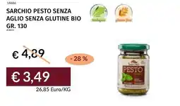 Prezzemolo e Vitale Sarchio pesto senza aglio senza glutine bio offerta