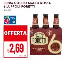 Pan Birra doppio malto rossa 6 luppoli poretti offerta