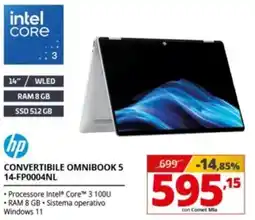 Comet hp CONVERTIBILE OMNIBOOK 5 14-FP0004NL offerta
