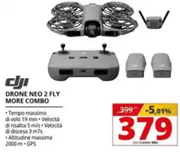 Comet Dji drone neo 2 fly more combo offerta