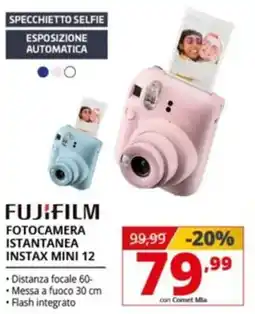 Comet Fujifilm fotocamera istantanea instax mini 12 offerta