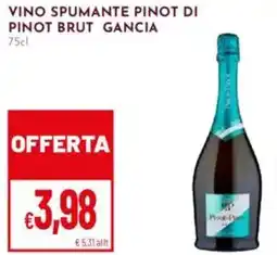 Pan Vino spumante pinot di pinot brut gancia offerta