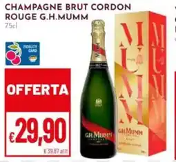 Pan Champagne brut cordon rouge G.H.MUMM offerta