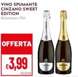 Pan Vino spumante cinzano sweet edition offerta