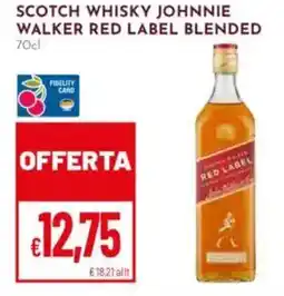Pan Scotch whisky johnnie walker red label blended offerta