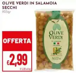 Pan Olive verdi in salamoia secchi offerta