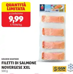 ALDI Golden seafood filetti di salmone novergese XXL offerta