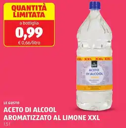 ALDI Le gusto aceto di alcool aromatizzato al limone XXL offerta