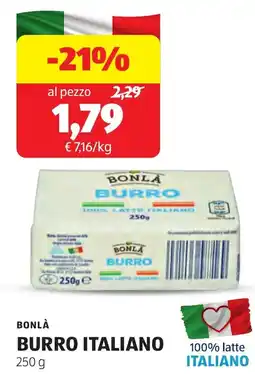 ALDI Bonlà burro italiano offerta