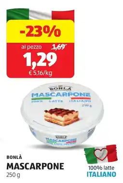 ALDI Bonlà mascarpone offerta