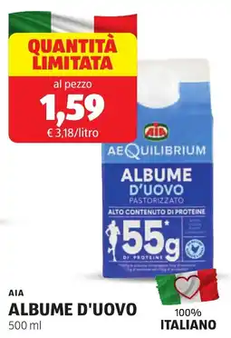 ALDI Aia albume d'uovo offerta