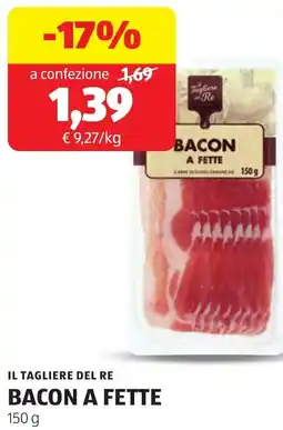 ALDI Il tagliere del re bacon a fette offerta